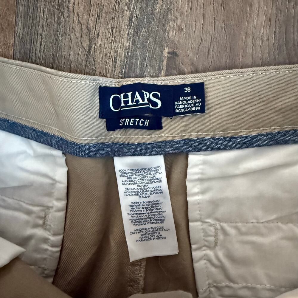 Chaps Khaki Shorts 36 - Picture 3 of 4
